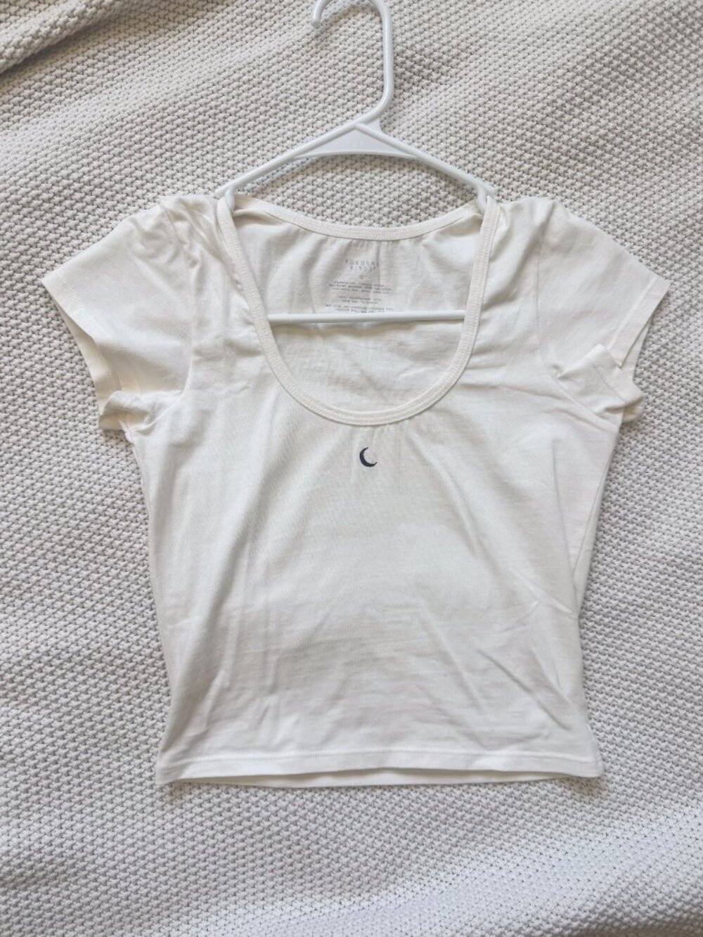 NWOT - Purusha People New Moon Drew Tee - Off White - S - Picture 5 of 6